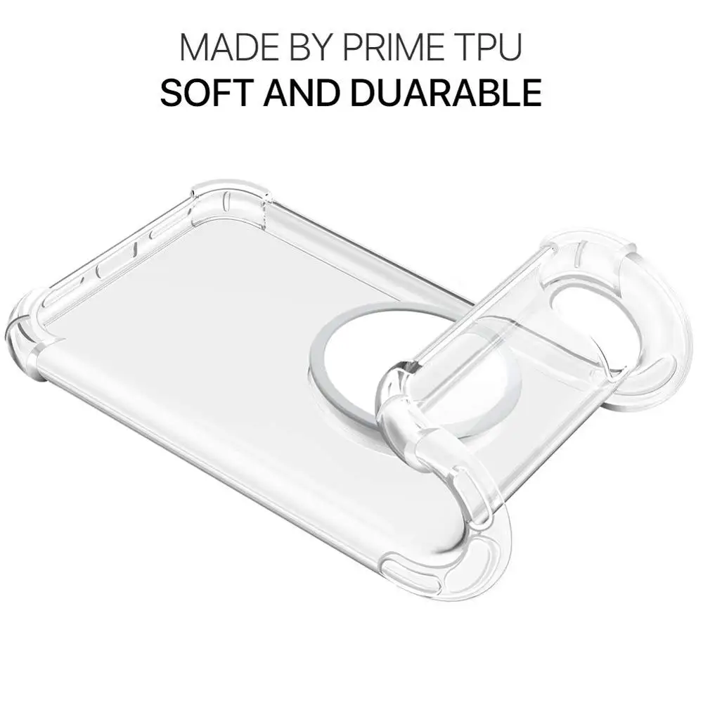 Прозрачный чехол подставка для телефона s iPhone XR XS Max 7 8 Plus X Мягкий защитный из ТПУ с