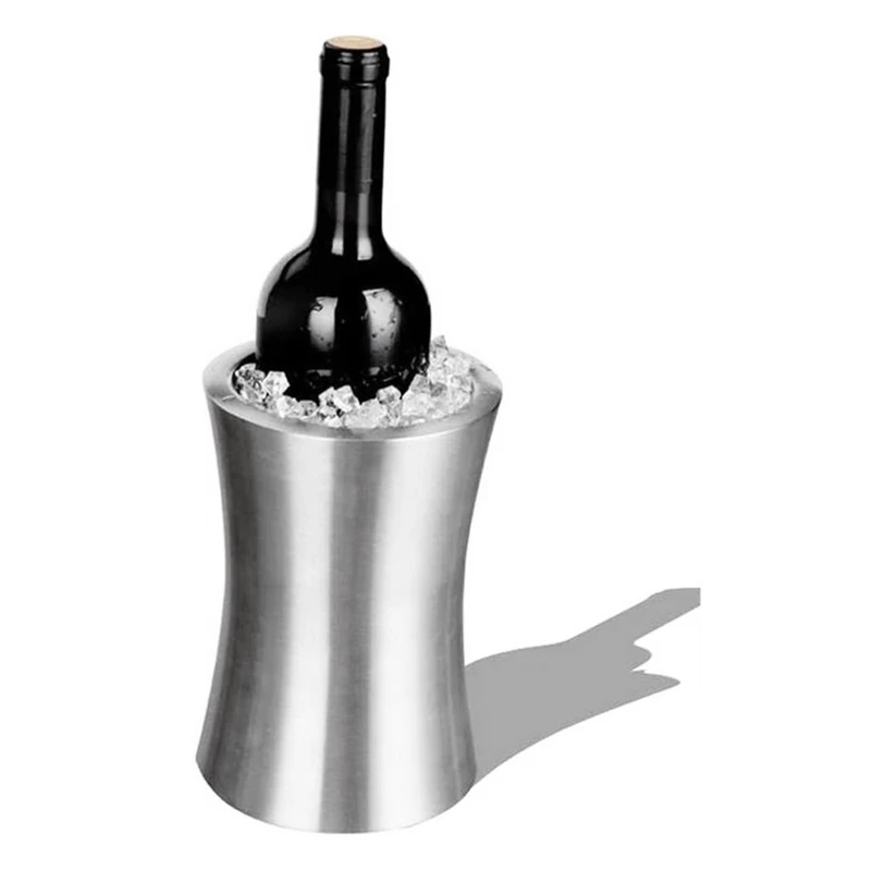 

2 Pack Wine Bottle Cooler Bucket,Double Wall Insulated Stainless Steel Ice Bucket Champagne Bucket Bar Accessories