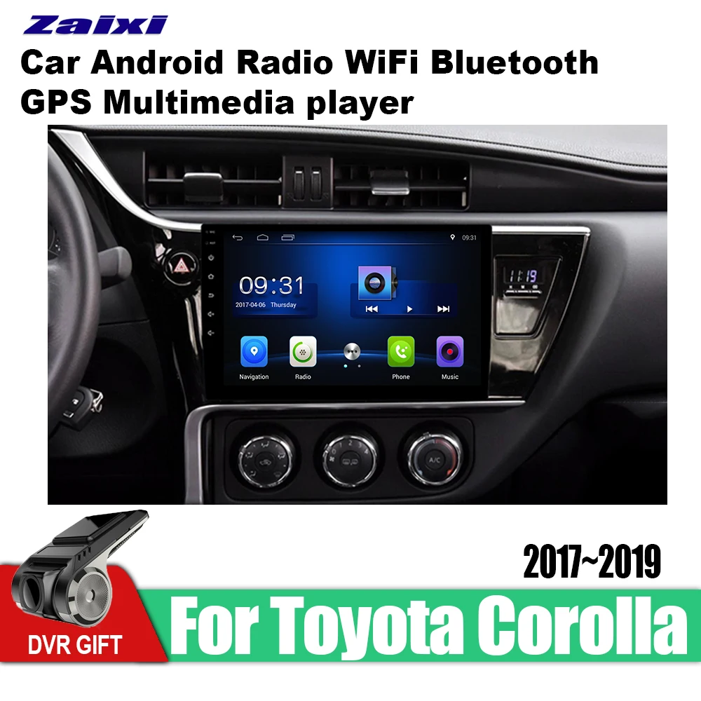 Автомобильный мультимедийный GPS навигатор Android для Toyota Corolla 2017 2018 2019 vedio стерео