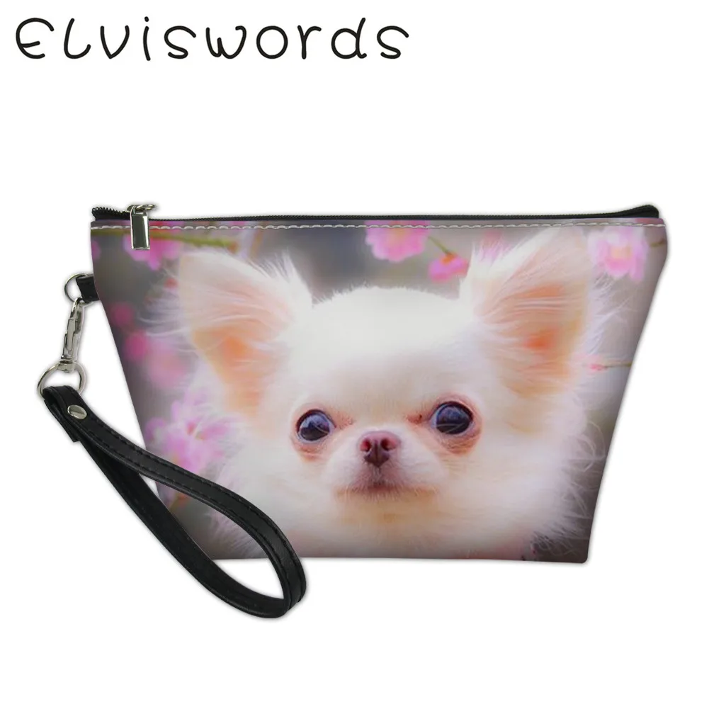 ELVISWORDS забавные женские сумки для макияжа в стиле Харадзюку корги собаки принт