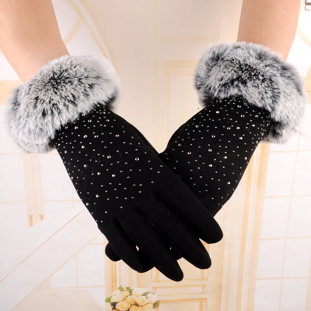 Women's Gloves Fashion Winter Outdoor Sport Mittens Warm Fingerless guantes de invierno para mujer L916 | Аксессуары для