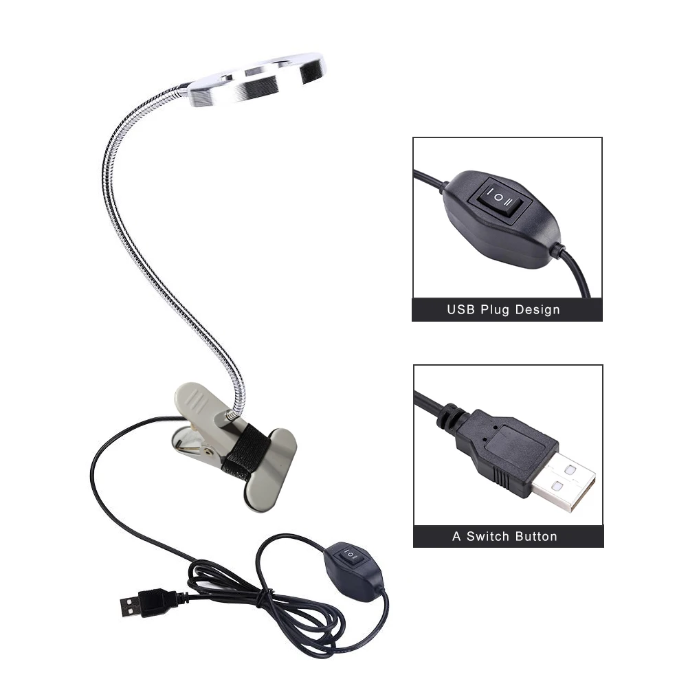Профессиональная салонная USB лампа для макияжа бровей губ маникюра ногтевого