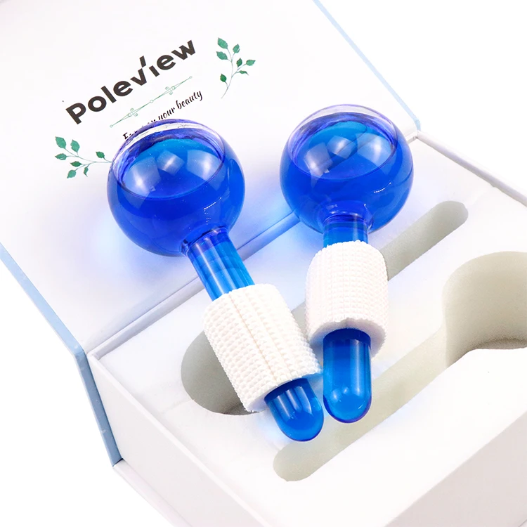 Ice Globles Roller Ball Facial Massage Tools for Skin Treatment with Box by Poleview |