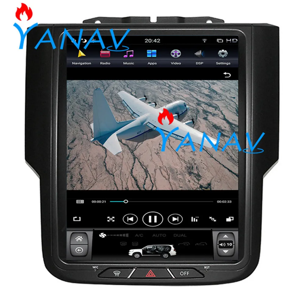 Автомобильный мультимедийный плеер 10 4 дюйма для dodge ram 2013 2018 GPS навигация