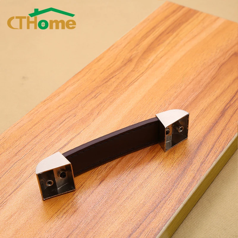 Винтажные кожаные ручки и дверные для мебельного шкафа сундука чемодана с