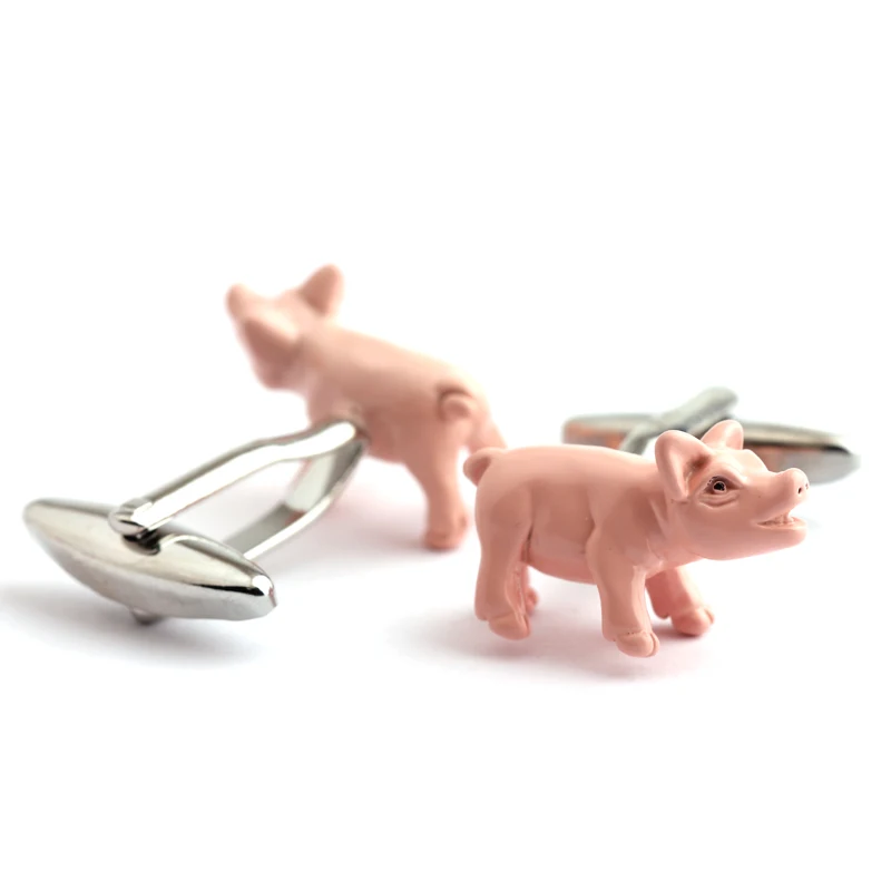 Свинья моделирование краски запонки для рубашки Прямая продажа с фабрики