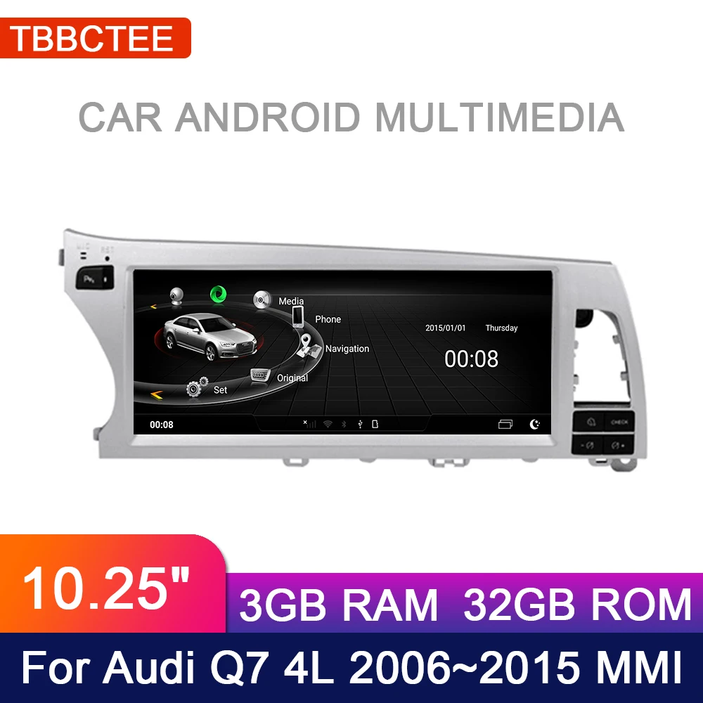 Android RAM 3G 32G Φ для Audi Q7 4L 2006 ~ 2015 MMI Автомобильный мультимедийный WiFi Mirror link Navi