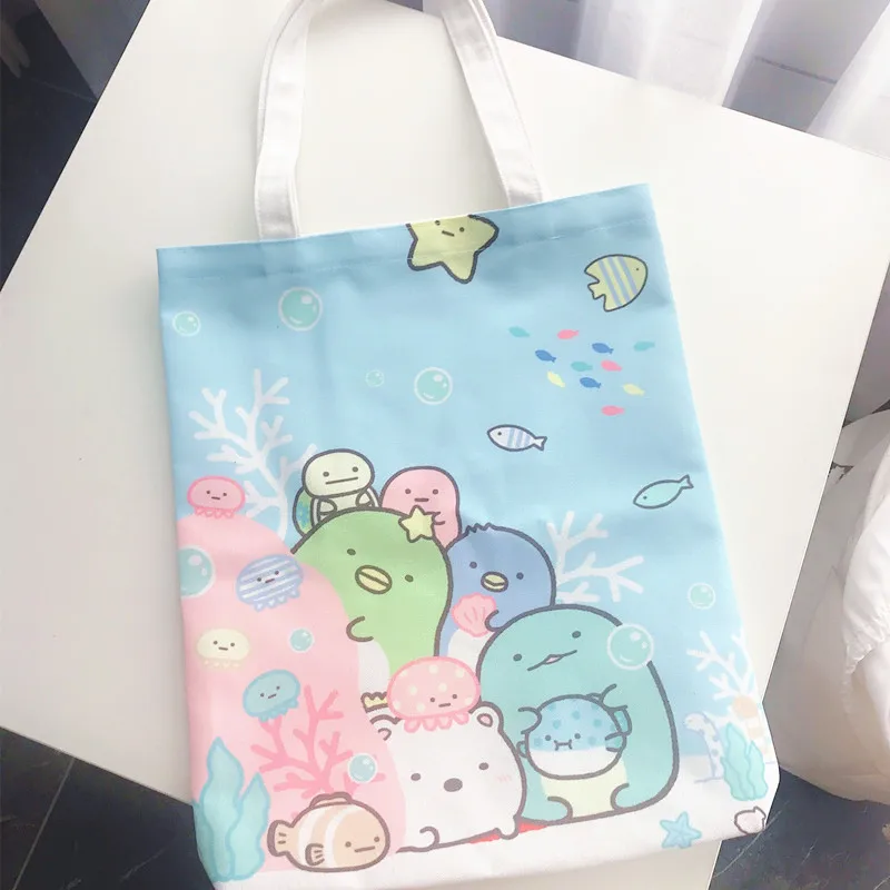 Милая мультяшная портативная маленькая сумка sumikko gurashi экологически чистая для