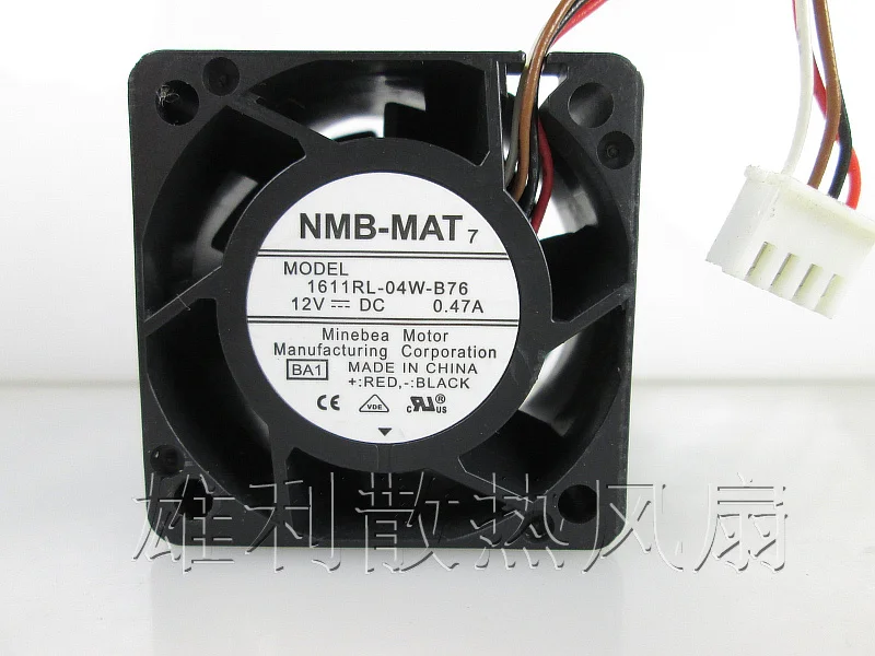 

Новый 4028 4 см 12V 0.47A 1611RL-04W-B76 защиты электродвигателя Вентилятор охлаждения