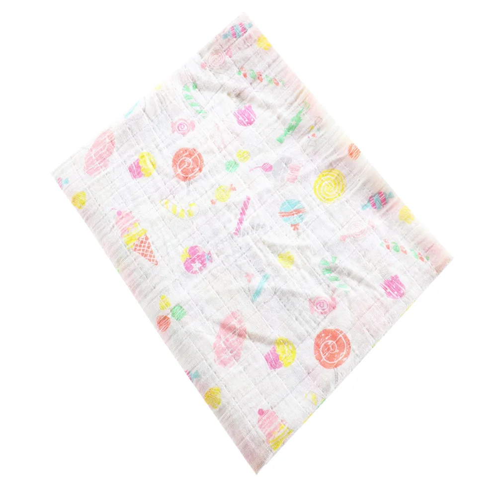 2 layers blanket34 Муслиновое хлопковое Пеленальное Одеяло для новорожденных; аксессуары для малышей; принт с животными и лимонами; детское одеяло для фотосъемки; Пеленальное Одеяло для мальчиков и девочек - Цвет: 2 layers blanket34
