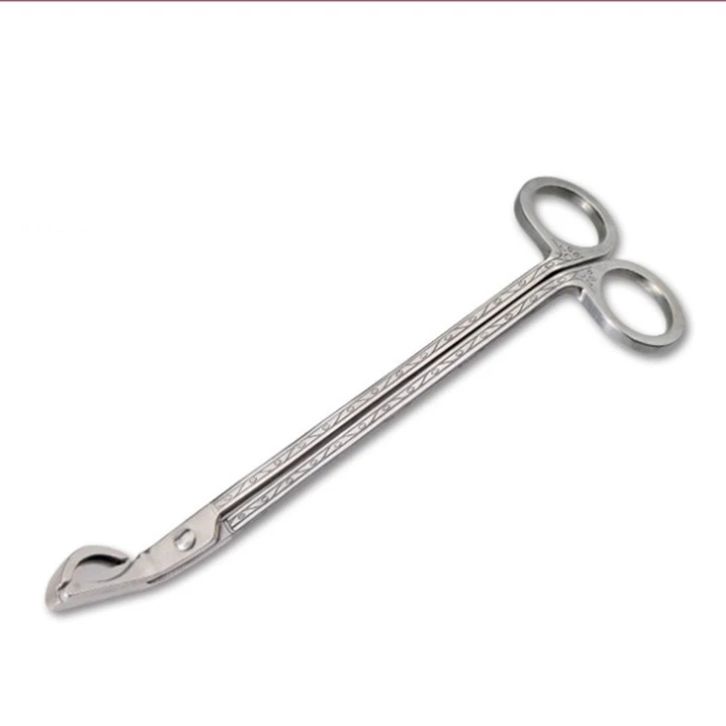1pc Candle Wick Trimmer Stainless Steel scissors trim wick Cutter Snuffers semicircular 18cm Black Rose Gold Silver | Дом и сад