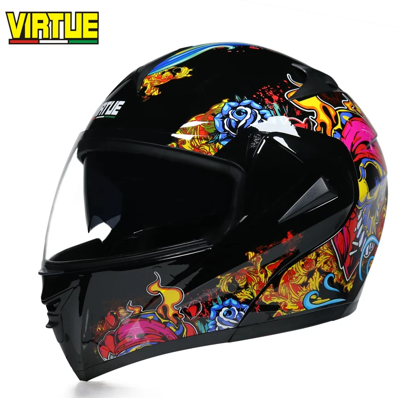 Мотоциклетный шлем Virtue защитный для мотокросса|dual visor|helmet dot approvedmotorcycle helmet |