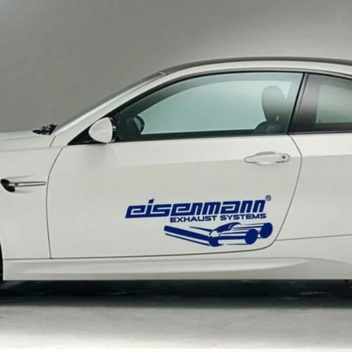 

For x2 Side Racing decal car EISENMANN Vinyl Sticker Window Laptop graphics Banner