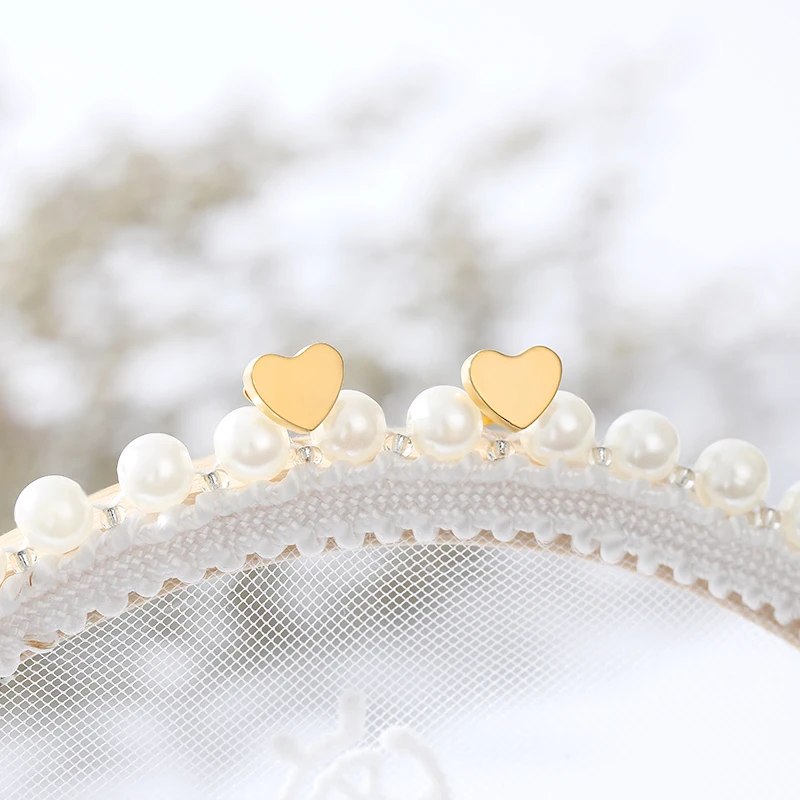 Милые серьги гвоздики в виде крошечного сердца модные ювелирные изделия из