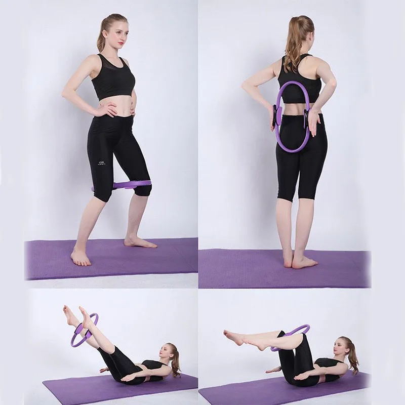 2021 38 см Йога Фитнес Пилатес кольцо Для женщин девочек круг Magic двойной Упражнение