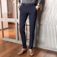 suit pants mens new korean slim fit elastic fabrics business casual pants male high grade formal dress pants for men trousers