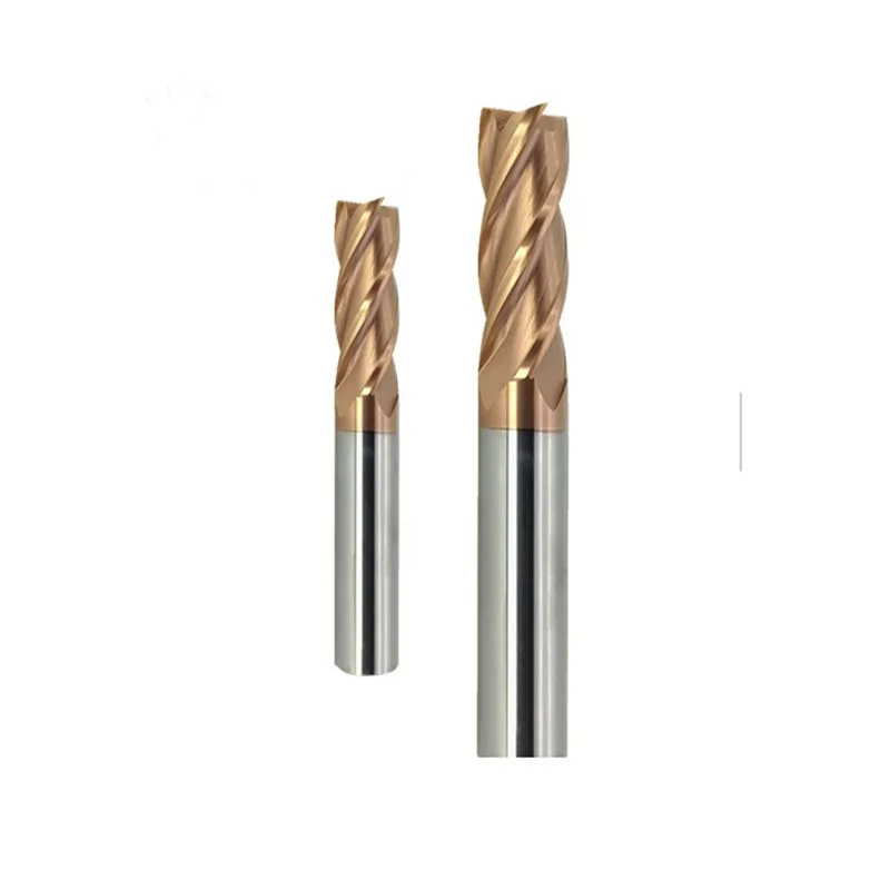 Бесплатная доставка HRC55 твердосплавные плоские концевые фрезы с 4 канавками 8x60 мм