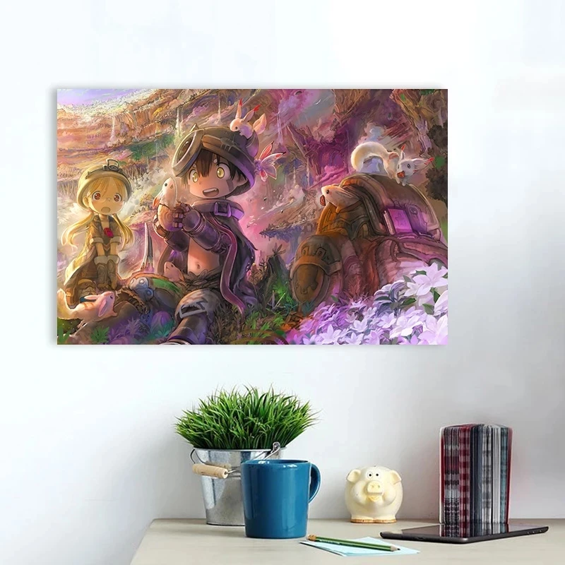 

Made In Abyss Anime Poster Nordic Style Canvas Painting Wall Art HD Prints Picture Modular Modern Living Room Home Decor Frame