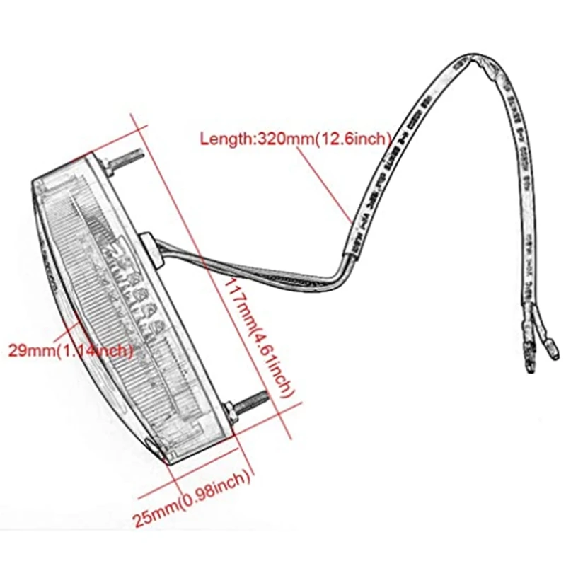 Светодиодный светильник для мотоциклов ATV Tail License Plate подходит Suzuki LTZ KING Quad Runner DR Drz