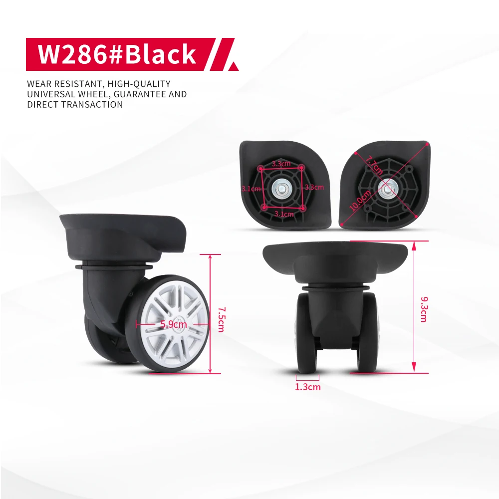 DILONG W286 Luggage accessories universals wheel password pull box mute wheel replacement high-quality maintenance rollers