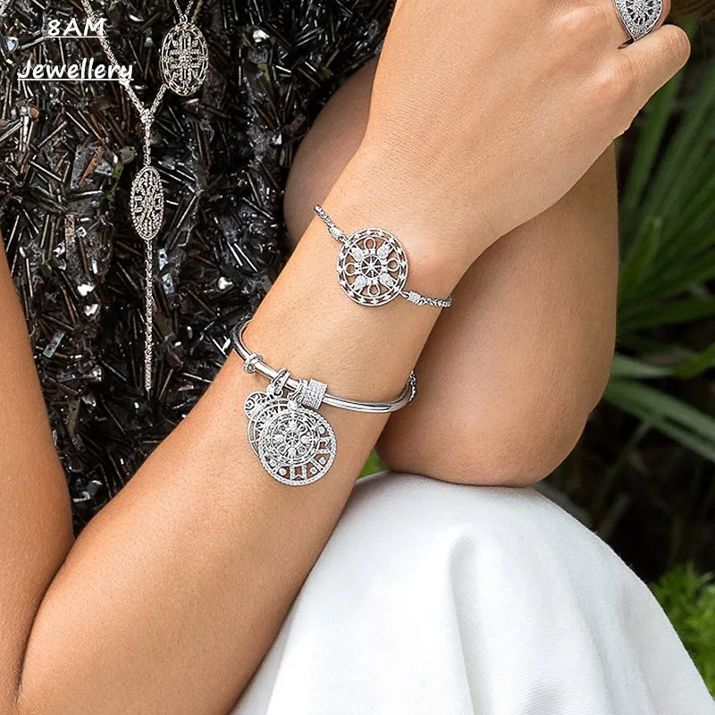 Марокканский стиль кулон в виде Ловца снов серебряный браслет Женская мода