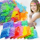 Браслет из резиновых полос для детских игрушек 800DIY или резинки для волос дополнительные резинки для изготовления плетеных браслетов сделай сам на Рождество 2021