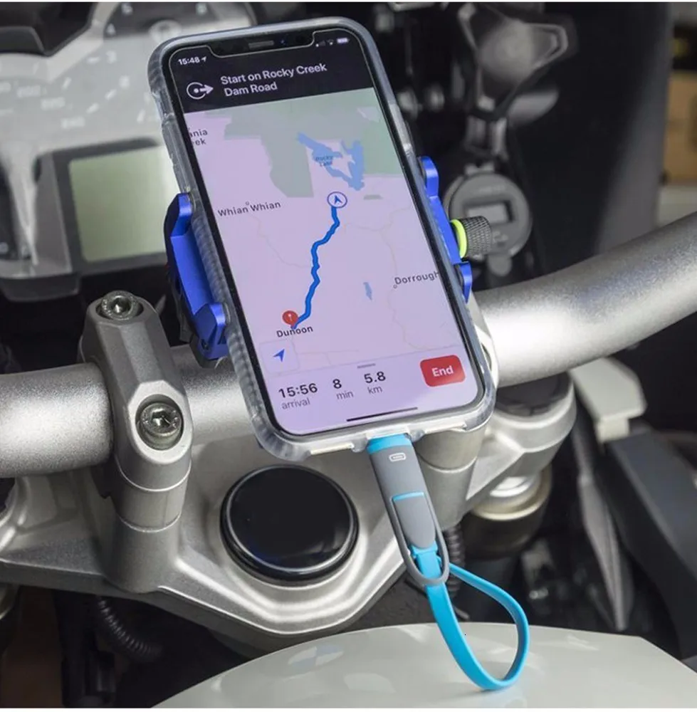 OHANEE держатель для телефона на мотоцикл сотовый телефон кронштейн 2.5a USB Зарядное устройство 12 V-24 V Мото Аксессуары Водонепроницаемый стабильный алюминиевый сплав