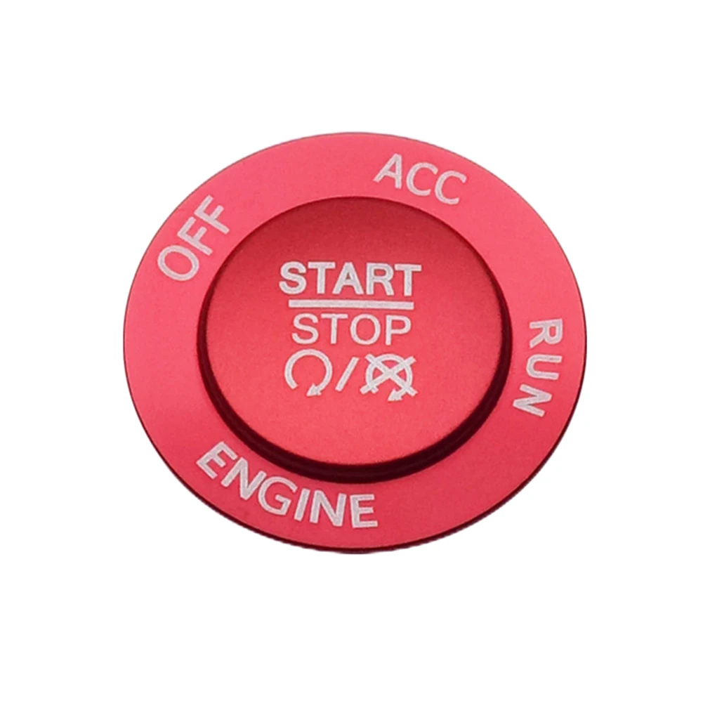 2 шт. красный алюминиевый пусковой кнопки крышка отделка переключатель двигателя