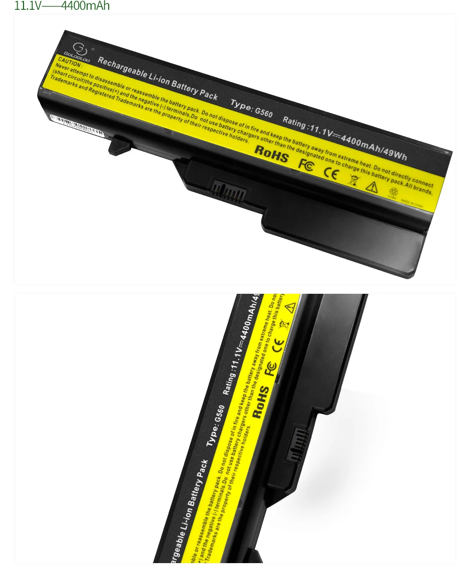 Golooloo 6 ячеек Аккумулятор для ноутбука lenovo IdeaPad B470 B475 B570 G460 G465 G470 G475 G560 G565 G570 G575 G770 G780 V360