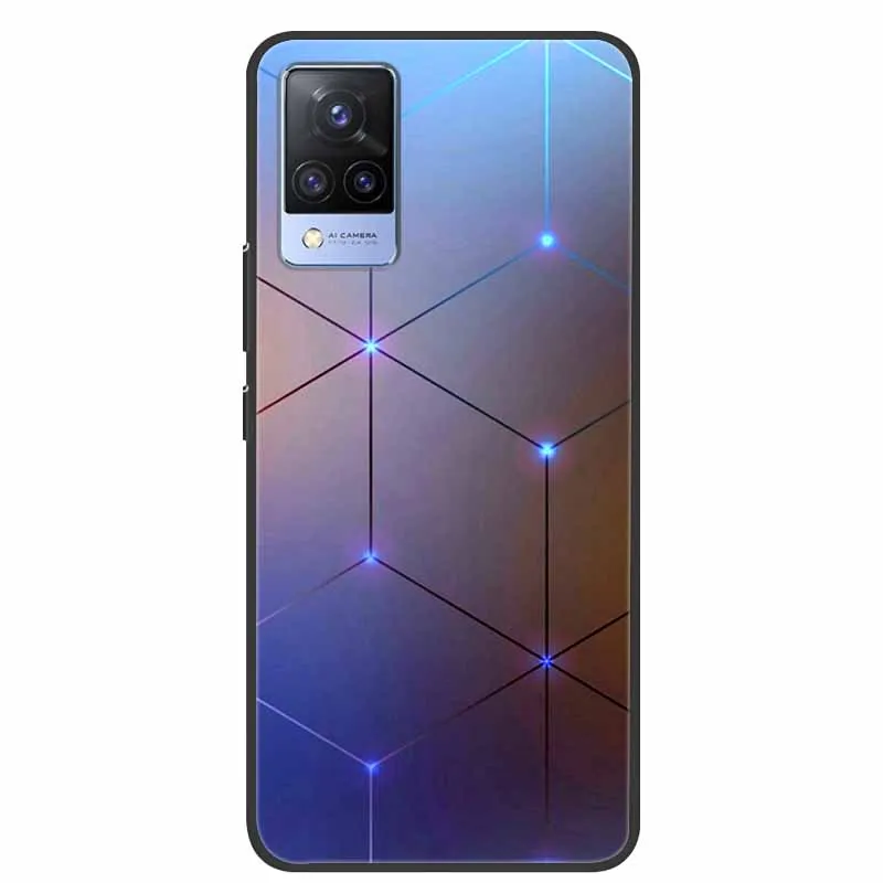 Черный силиконовый чехол для Vivo S9 V21 V21e телефона s Cover V 21 e S 9 милый мультяшный