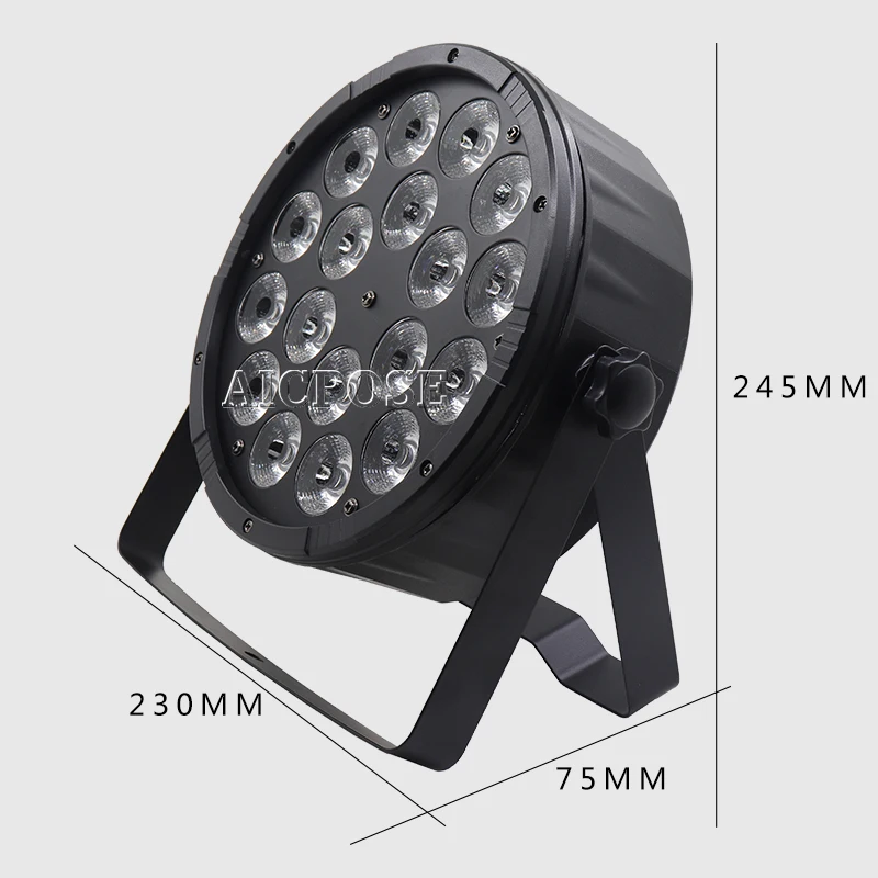 10 шт./лот 18*12 Вт алюминиевый светодиодный прожектор 18x12 RGBW 4 в 1 Par 64 dj для сцены|rgbw