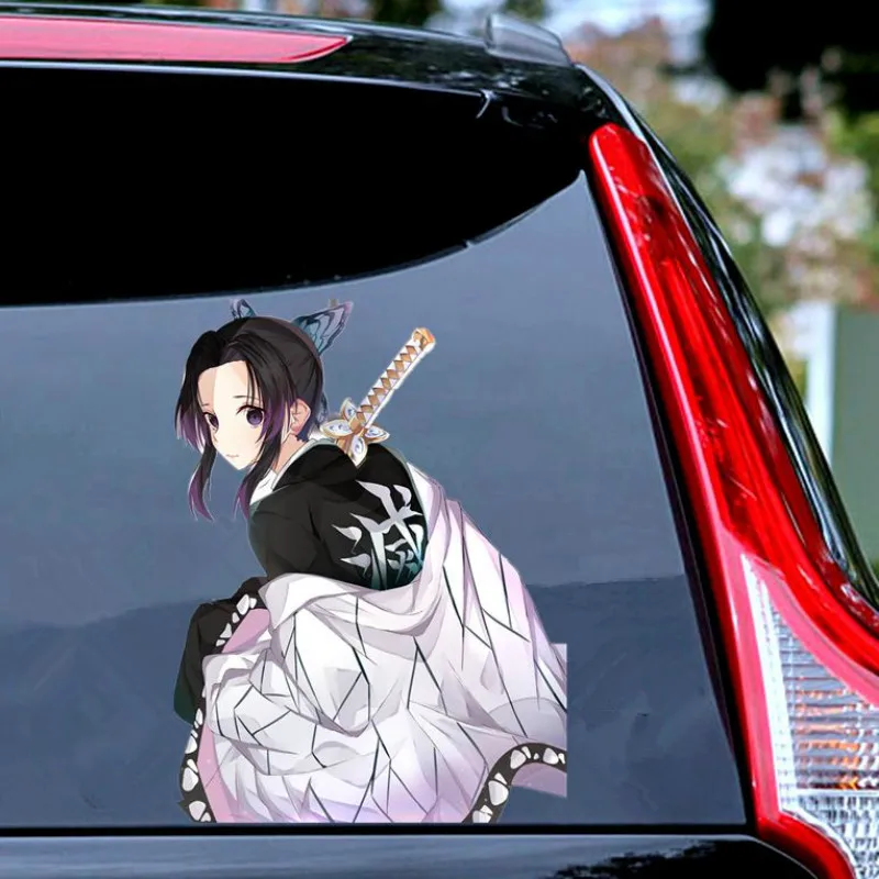 

Demon Slayer Car Sticker Vinyl Auto Accessories Car Window Car Styling Decal PVC 15cmx12cm Cover Scratches Waterproof