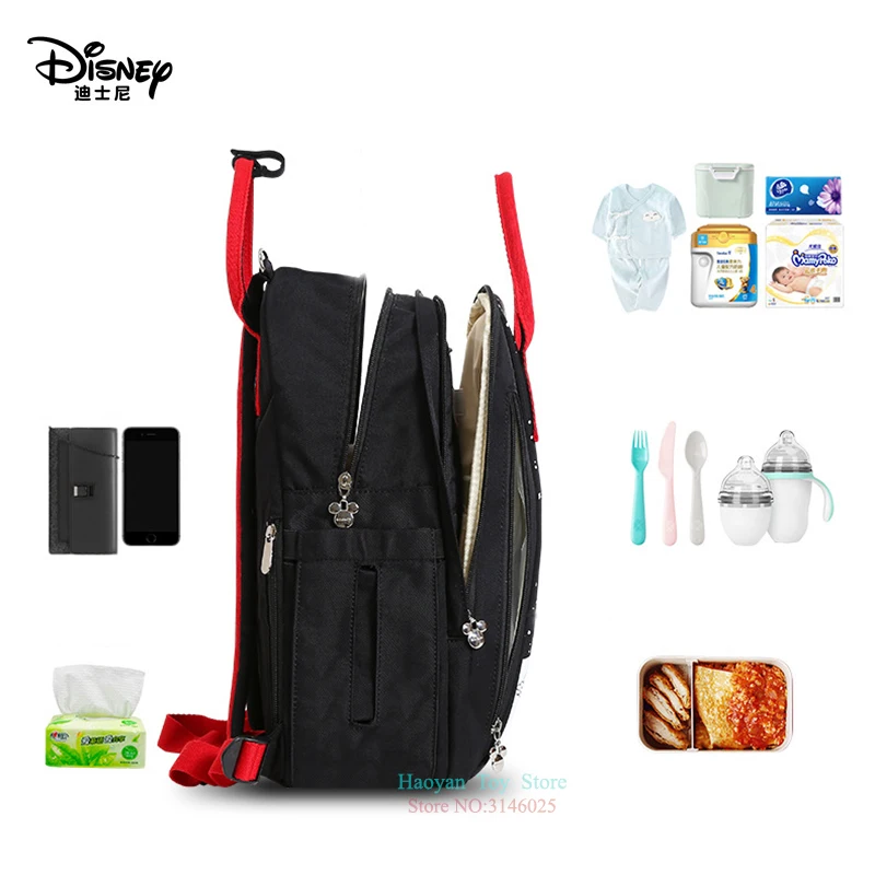 Подлинная Disney новая мама большая вместительность двойной плечо дорожный рюкзак