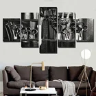 5 шт. парикмахерский инструмент без рамки, Парикмахерская, настенные художественные постеры для стрижки волос, картины, домашний декор для гостиной