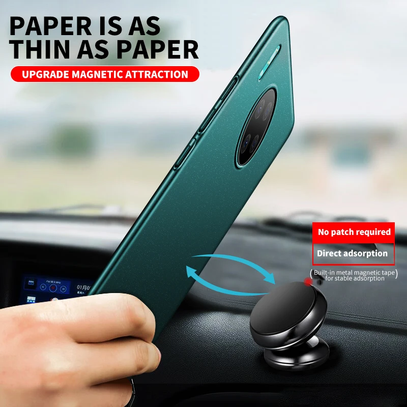 ultra thin magnetic matte pc phone case for huawei mate 30 20 p40 p30 p20 pro lite nova 3 4e protection cover free global shipping