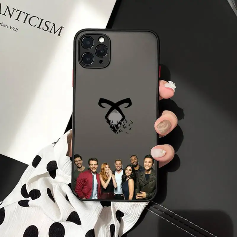 

Shadowhunters tv show logo luxury design Phone Case matte transparent For iphone 7 8 11 12 plus mini x xs xr pro max cover