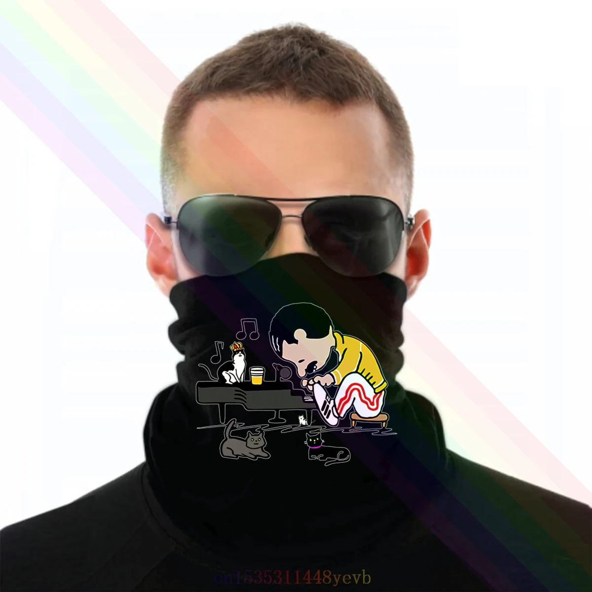 Freddie Mercury в стиле Schroeder для игры на пианино арахис кошки повязка голову шарф