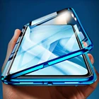 Магнитный чехол-книжка с полным покрытием на 360  для xiaomi mi 11, mi11 lite, mi11lite, двухсторонний стеклянный чехол 6,55 дюйма, чехол для xiomi mi 11 lite