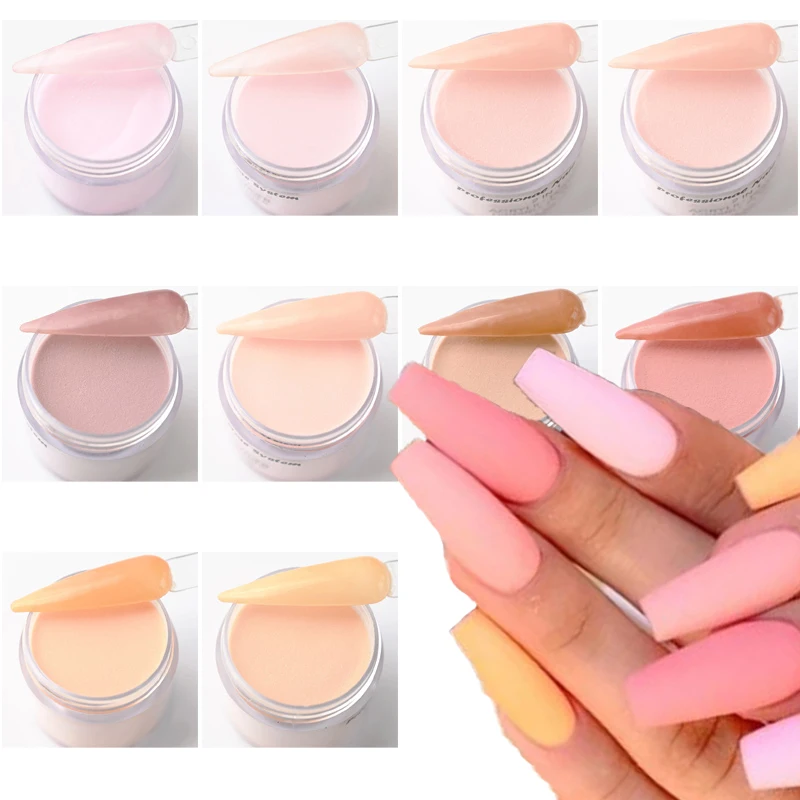 

1OZ Acrylic Powder Light Color Carving Nail Polymer Tip Extension Crystal Powders Manicure Professional Nails Art Accessories 28