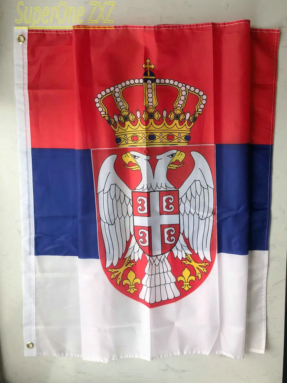 ZXZ бесплатная доставка Φ 90x150 см SRB RS Республика Srbija флаг сербии