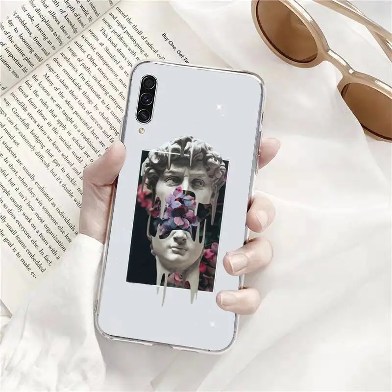 

Great Art Aesthetic David Mona Lisa Phone Case Transparent Clear For Samsung Galaxy A71 A21s S8 S9 S10 plus note 20 ultra