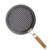 picnic bbq frying pan grill pan picnic seafood baking pizza portable kitchen tool non stick outdoor camping multifunctional fol