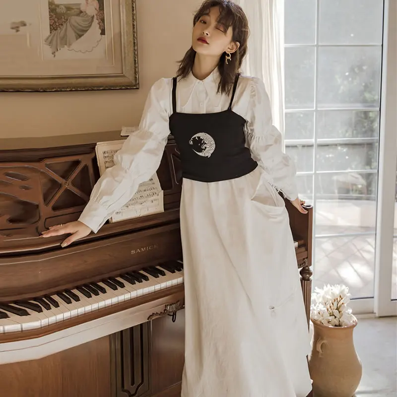 XITAO хит цветная вышивка Рабочая Мода 2020 весна без рукавов новинка открытая спина