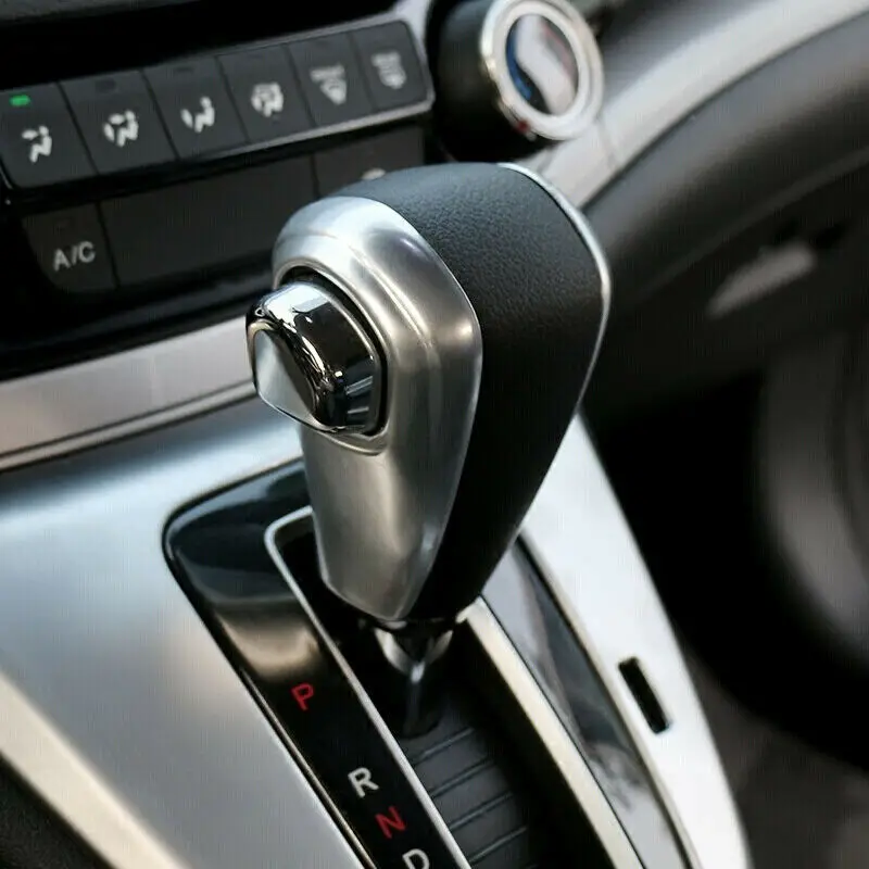 

For Honda CRV/CR-V 2012 2013 2014 2015 2016 2Pcs Car ABS Chrome Gear Shift Knob Trim Cover