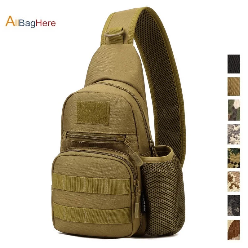 Уличная Военная Тактическая нагрудная сумка с USB зарядкой камуфляжная через