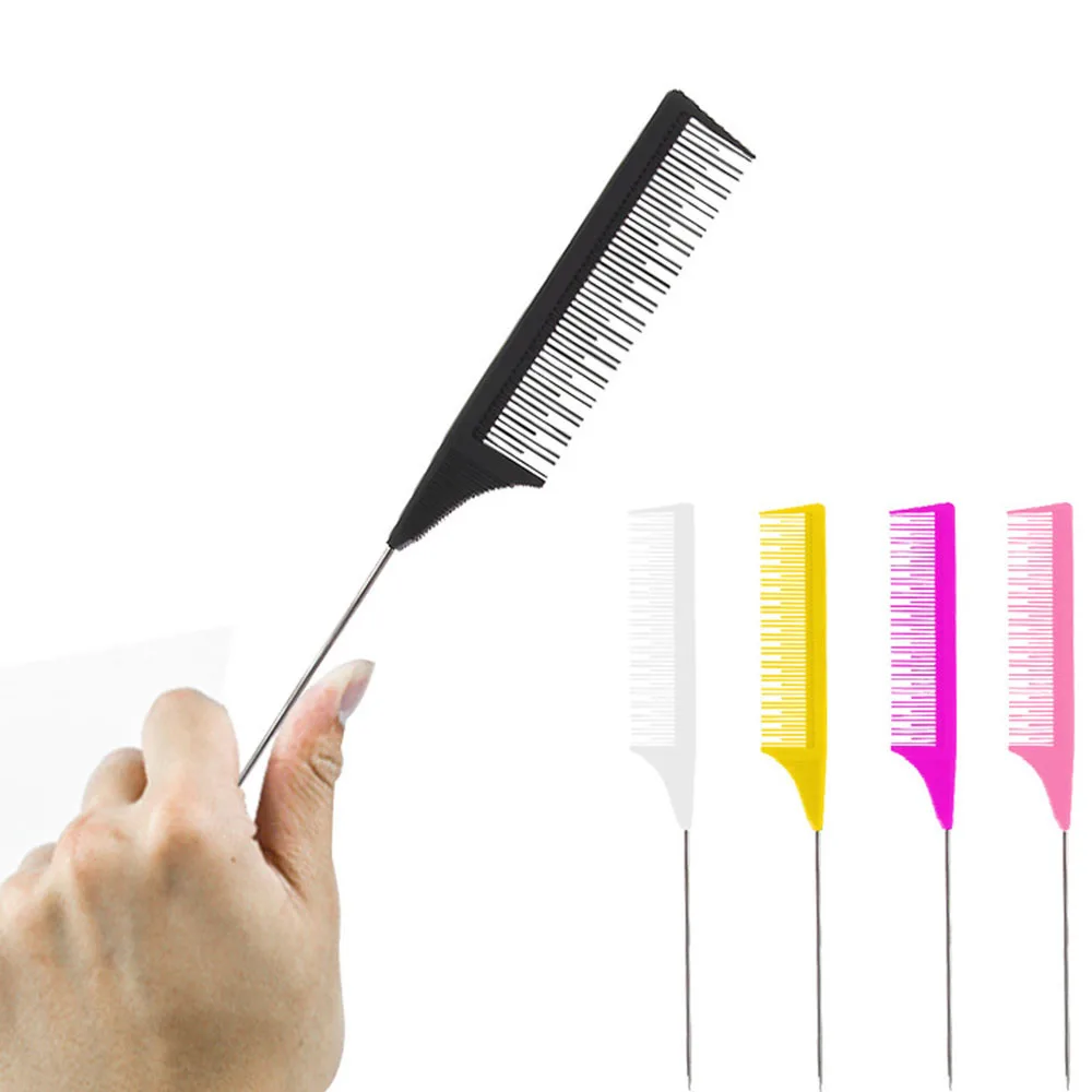 Профессиональный салон Rat хвост гребень для волос режущая сбор тонкой зуб