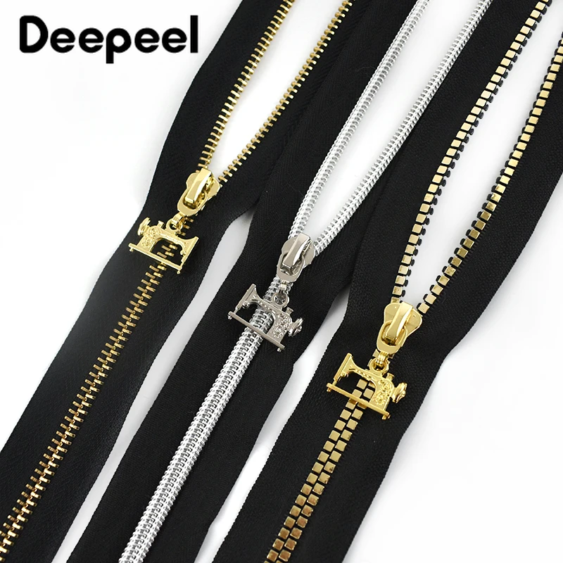 

5pcs Deepeel 3# 5# Zipper Sliders for Metal Nylon Resin Zips Garment Repair Zip Head DIY Jacket Sew Zippers Slider Puller Kits
