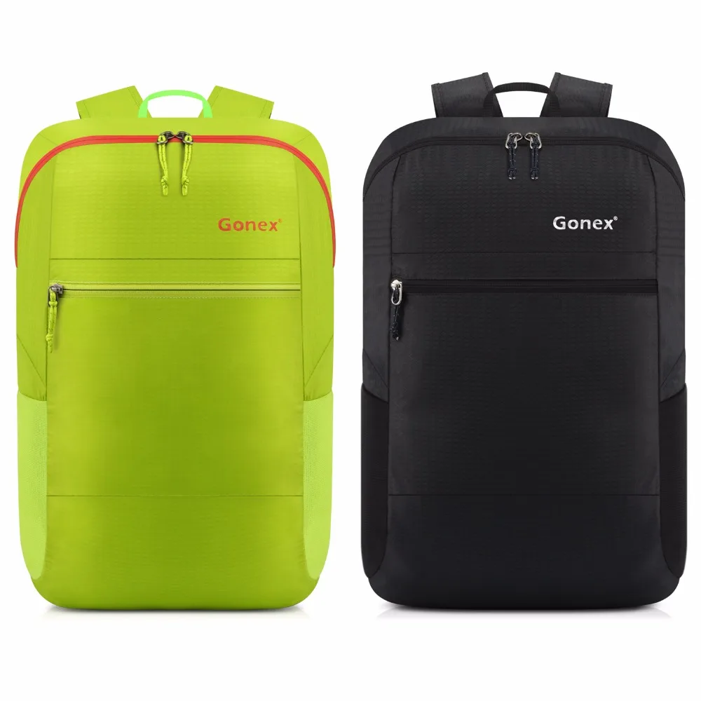 Gonex 30L Сверхлегкий упаковочный рюкзак, повседневная нейлоновая складная сумка на плечо для путешествий, кемпинга, школы, шоппинга