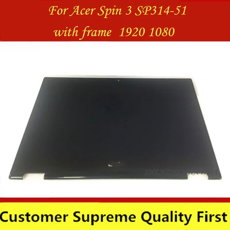 ЖК дисплей с сенсорным экраном и цифровым преобразователем для Acer Spin 3 SP314 51 55PY sp314