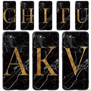 phone cases for samsung s8s9s10 s10 pluss20s20 plus initials name26 letter soft silicone back cover cell phone case free global shipping